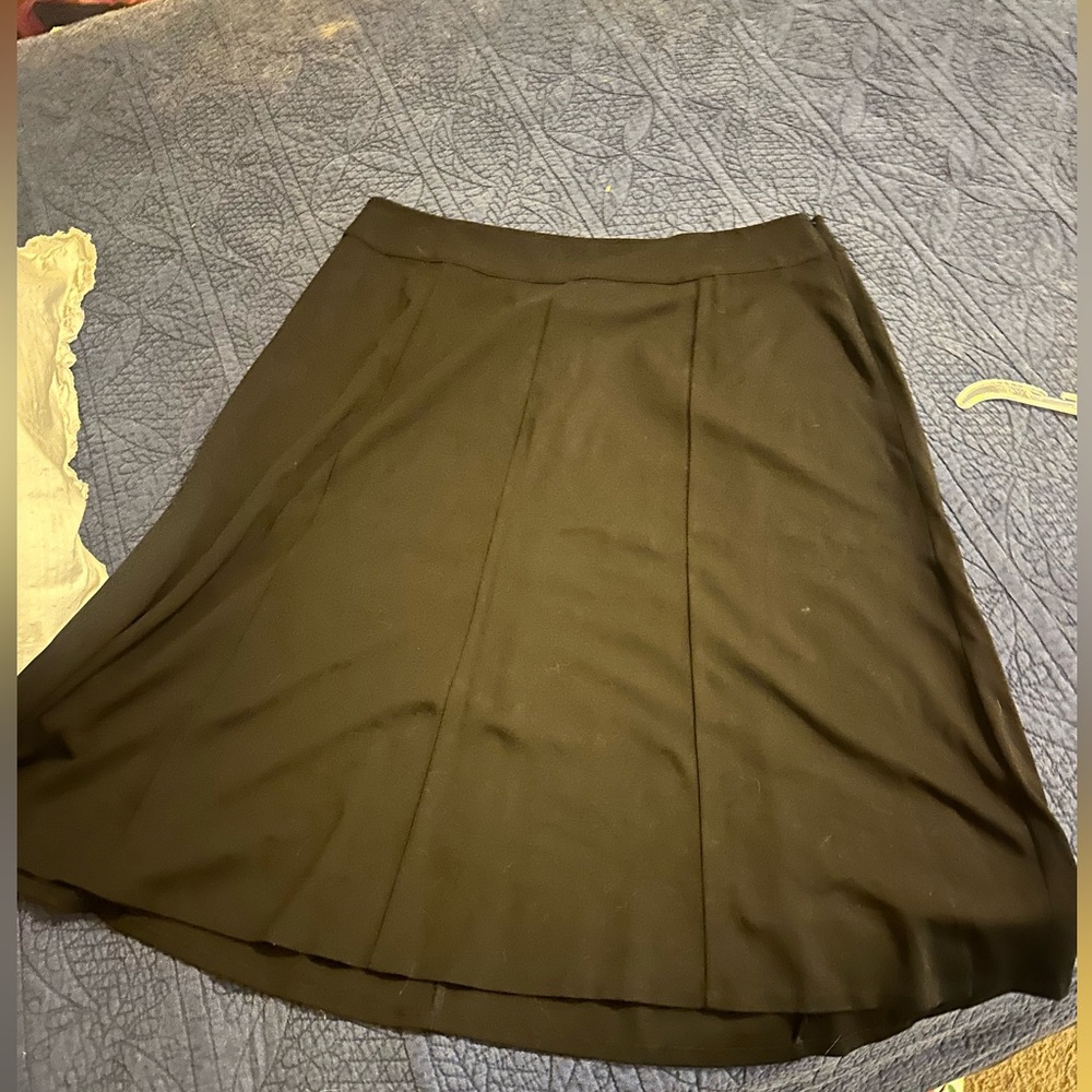 CJ Banks Classic Black A-Line Skirt